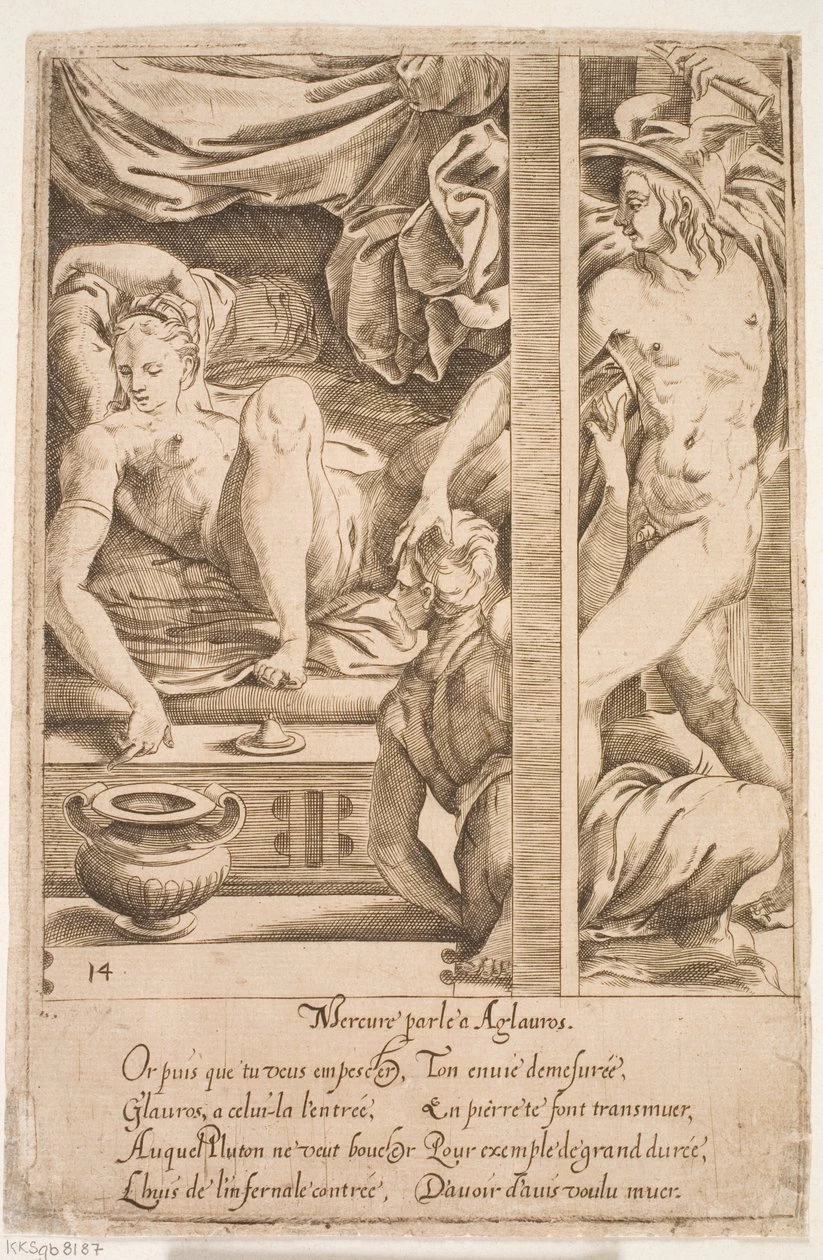 Perin del Vaga - 218, Mercurio visita Herse, Statens Museum for Kunst